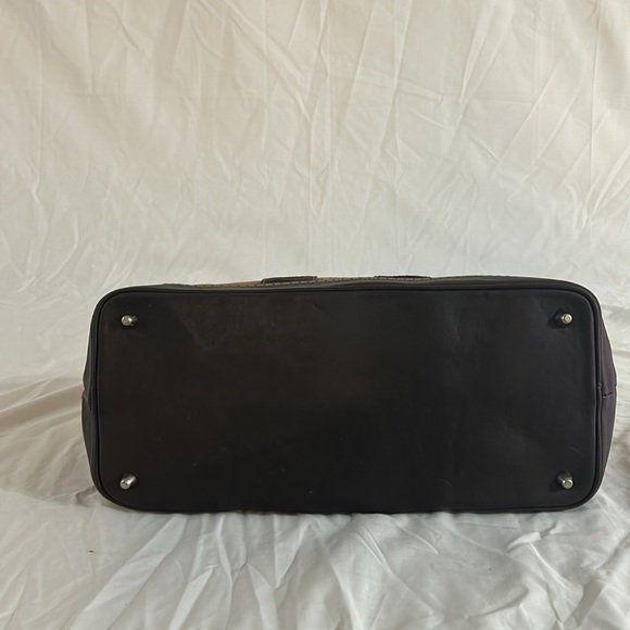 Coach F11346 Hamptons Leather Suede Jacquard Satchel Set - Picture 11 of 15